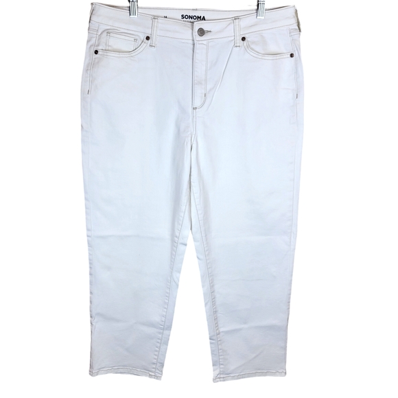 Sonoma Denim - Sonoma White Straight Crop Jeans Size 14